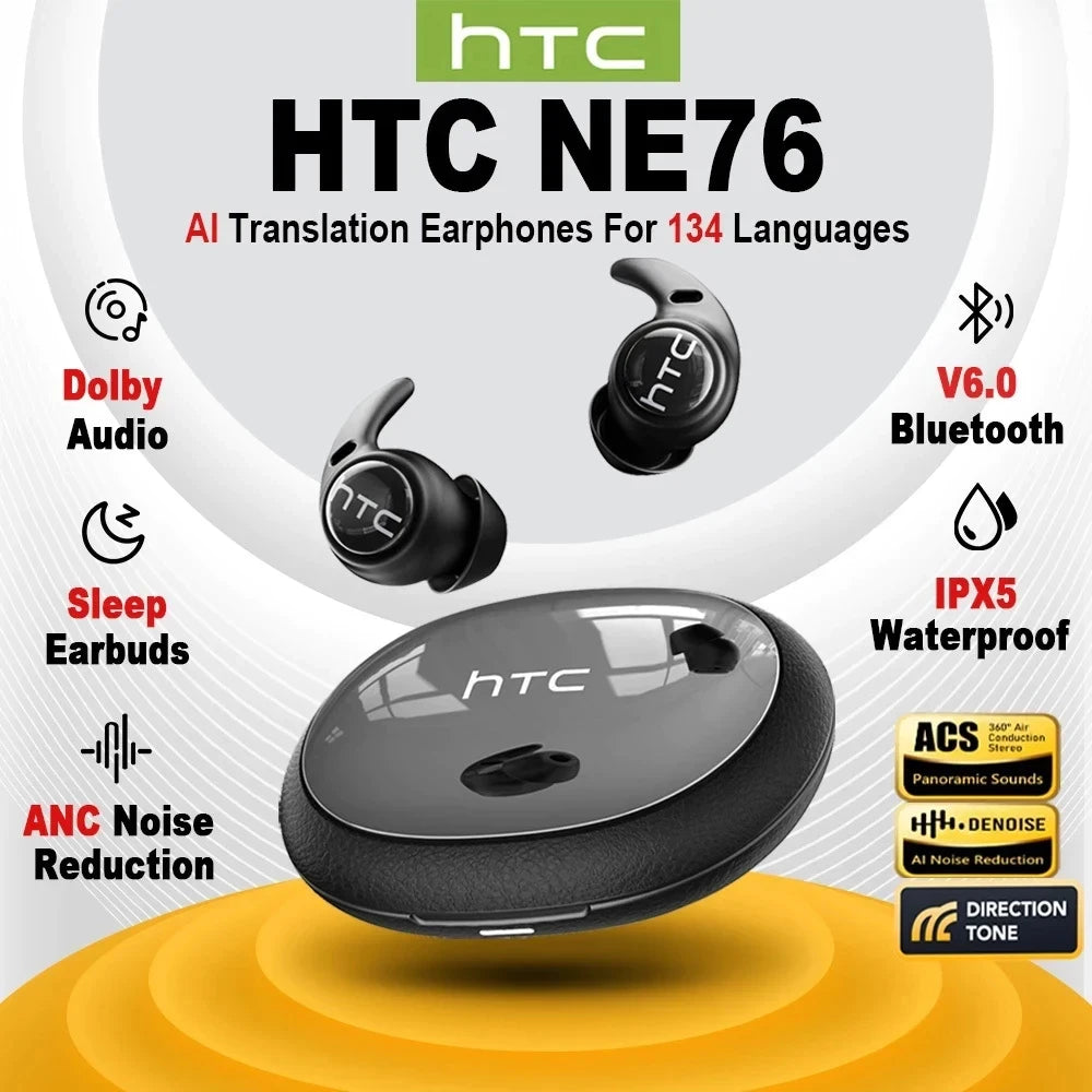 Wireless AI Translation Earbuds