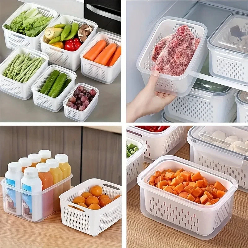 Stackable Produce Storage Container Set