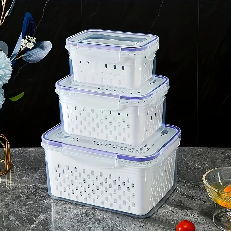 Stackable Produce Storage Container Set