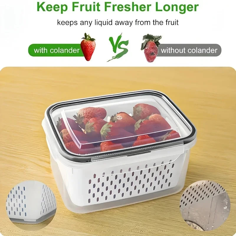 Stackable Produce Storage Container Set