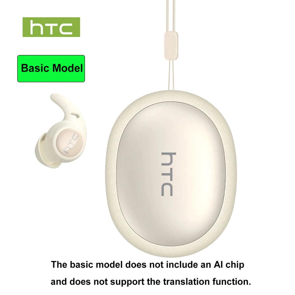 Sleeping Earphones HTC NE76 AI Translation Earbuds Wireless Bluetooth Noise Reduction HIFI Music Stereo Sound Headphones